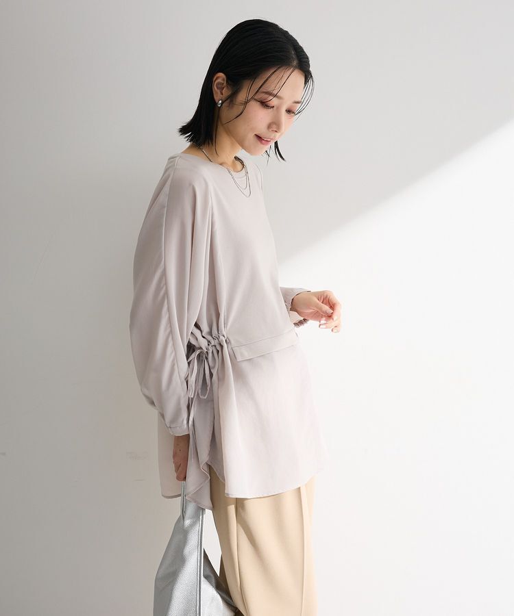 Green Parks「脇リボンドッキングチュニック」|Tシャツ・カットソー|