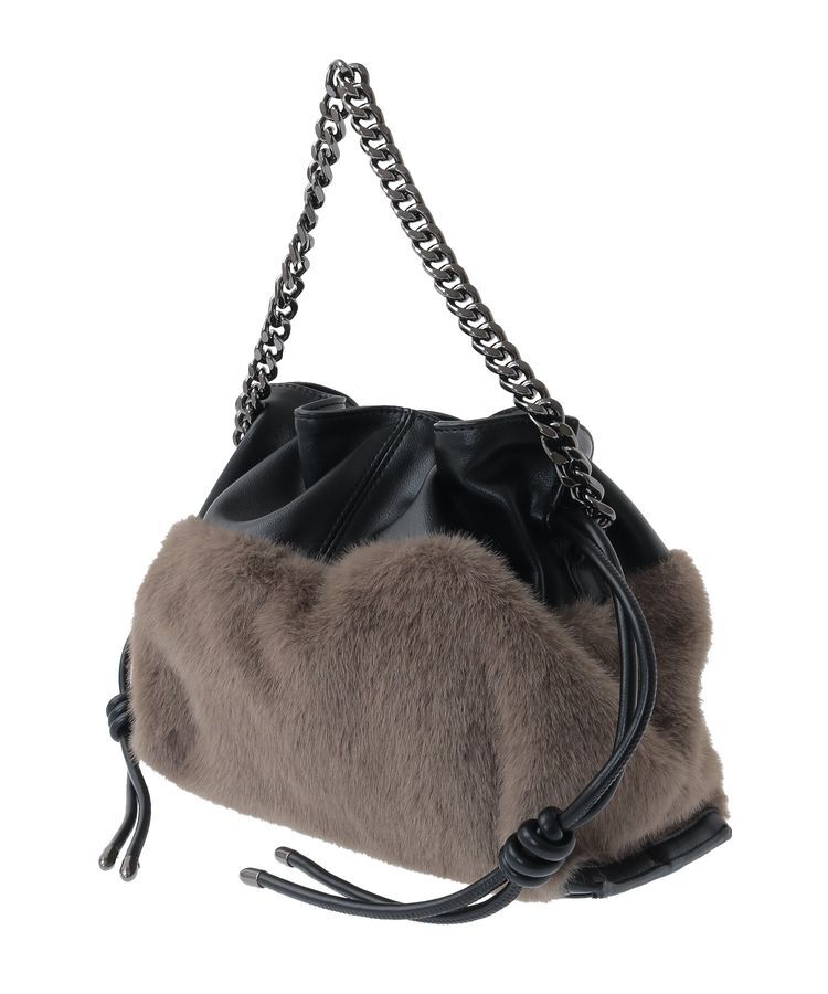 YECCA VECCA「2wayチェーンギャザーバッグ」|ハンドバッグ|