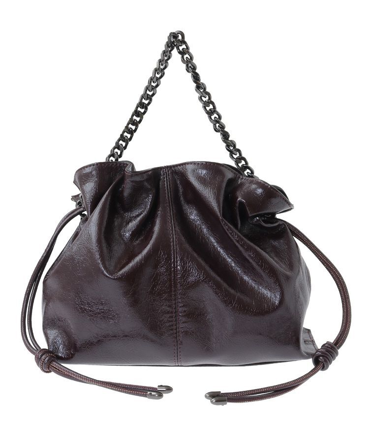 YECCA VECCA「2wayチェーンギャザーバッグ」|ハンドバッグ|