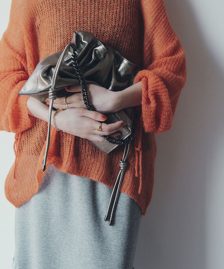 YECCA VECCA「2wayチェーンギャザーバッグ」|ハンドバッグ|