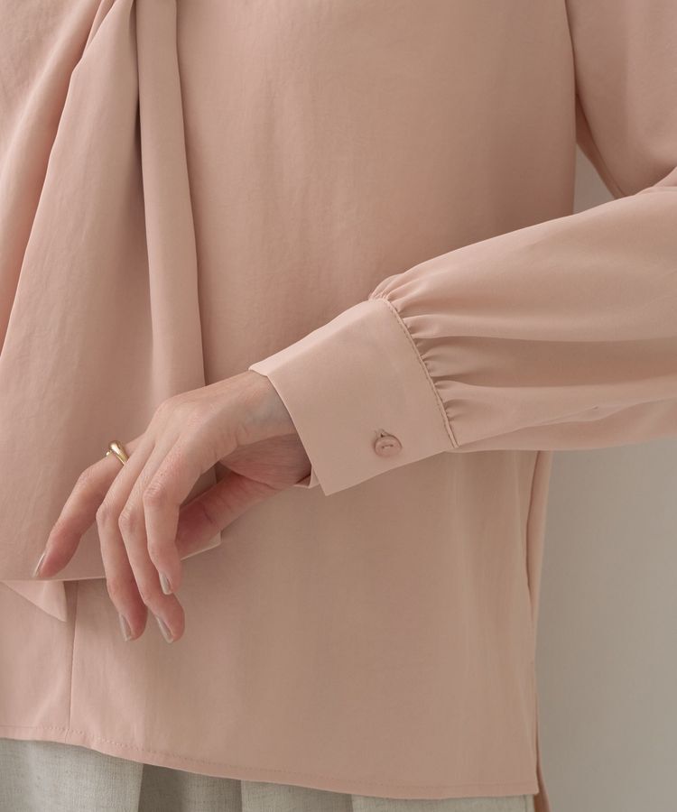 YECCA VECCA「スカーフリング付きボウタイブラウス」|シャツ・ブラウス|