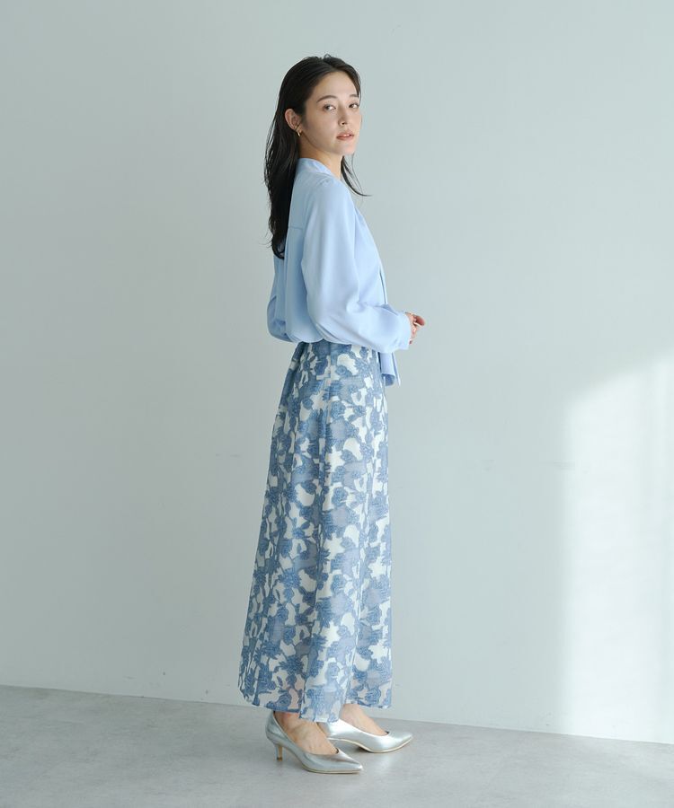 YECCA VECCA「スカーフリング付きボウタイブラウス」|シャツ・ブラウス|