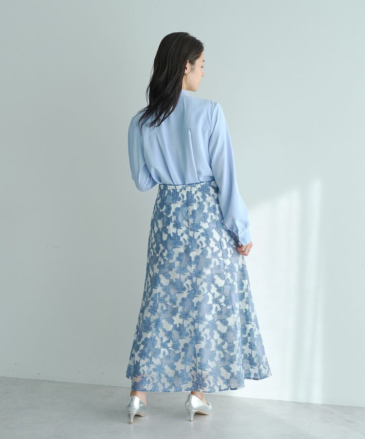 YECCA VECCA「スカーフリング付きボウタイブラウス」|シャツ・ブラウス|