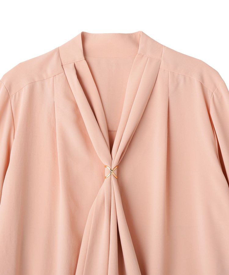 YECCA VECCA「スカーフリング付きボウタイブラウス」|シャツ・ブラウス|