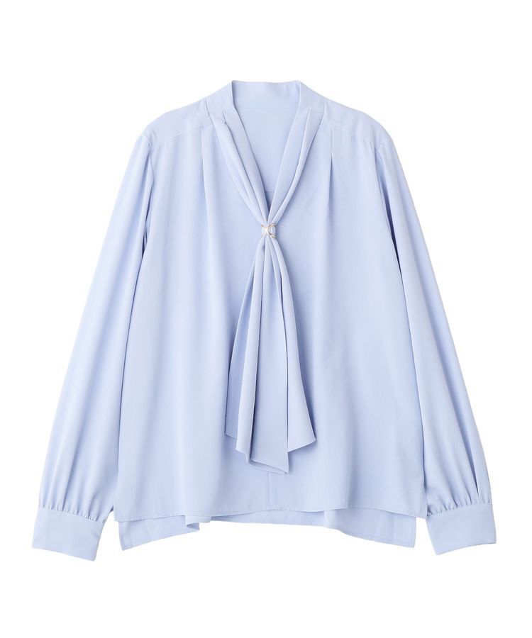 YECCA VECCA「スカーフリング付きボウタイブラウス」|シャツ・ブラウス|