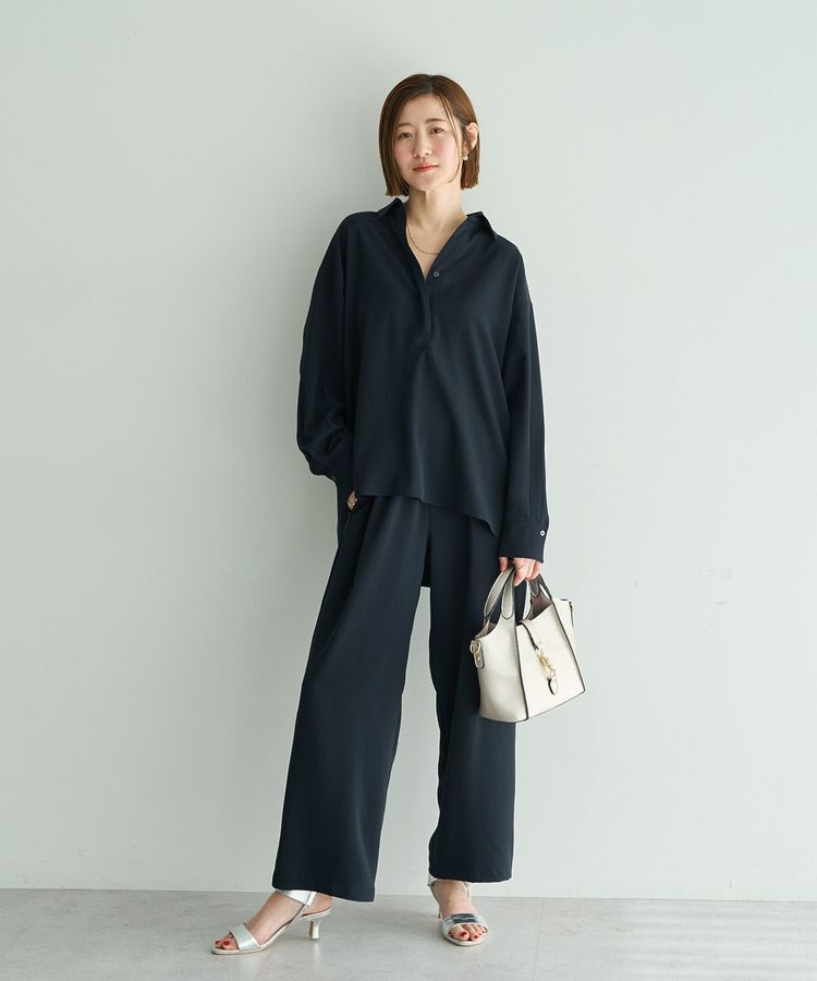 YECCA VECCA「【2点SET】スキッパーデザインセットアップ」|オールインワン|