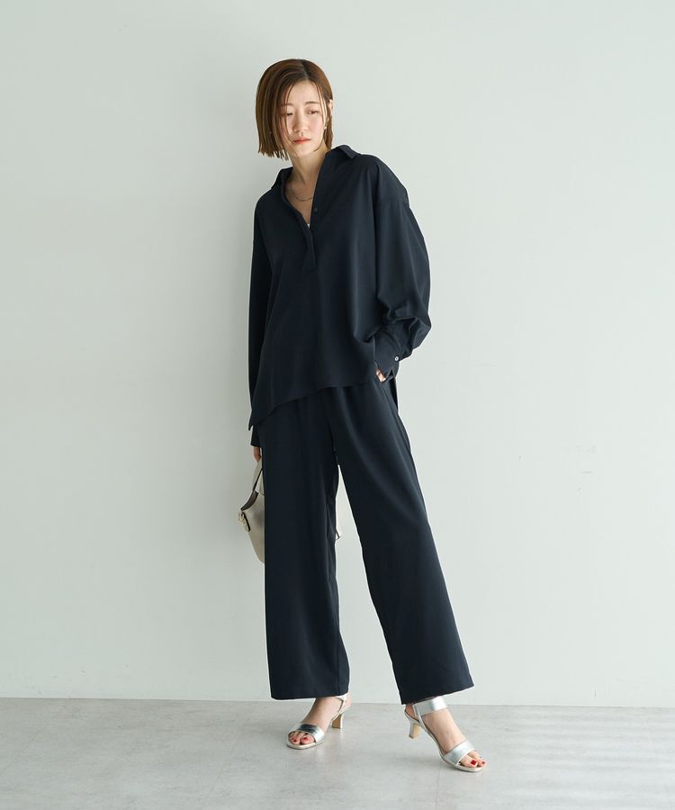 YECCA VECCA「【2点SET】スキッパーデザインセットアップ」|オールインワン|