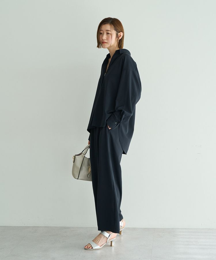 YECCA VECCA「【2点SET】スキッパーデザインセットアップ」|オールインワン|