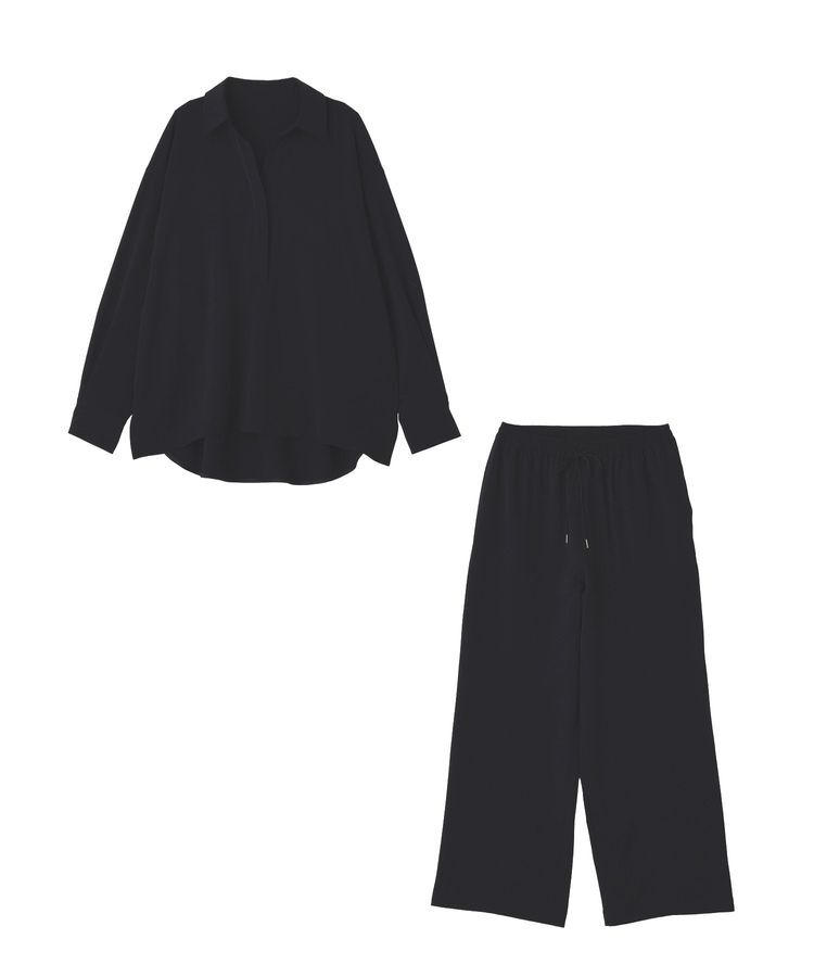 YECCA VECCA「【2点SET】スキッパーデザインセットアップ」|オールインワン|