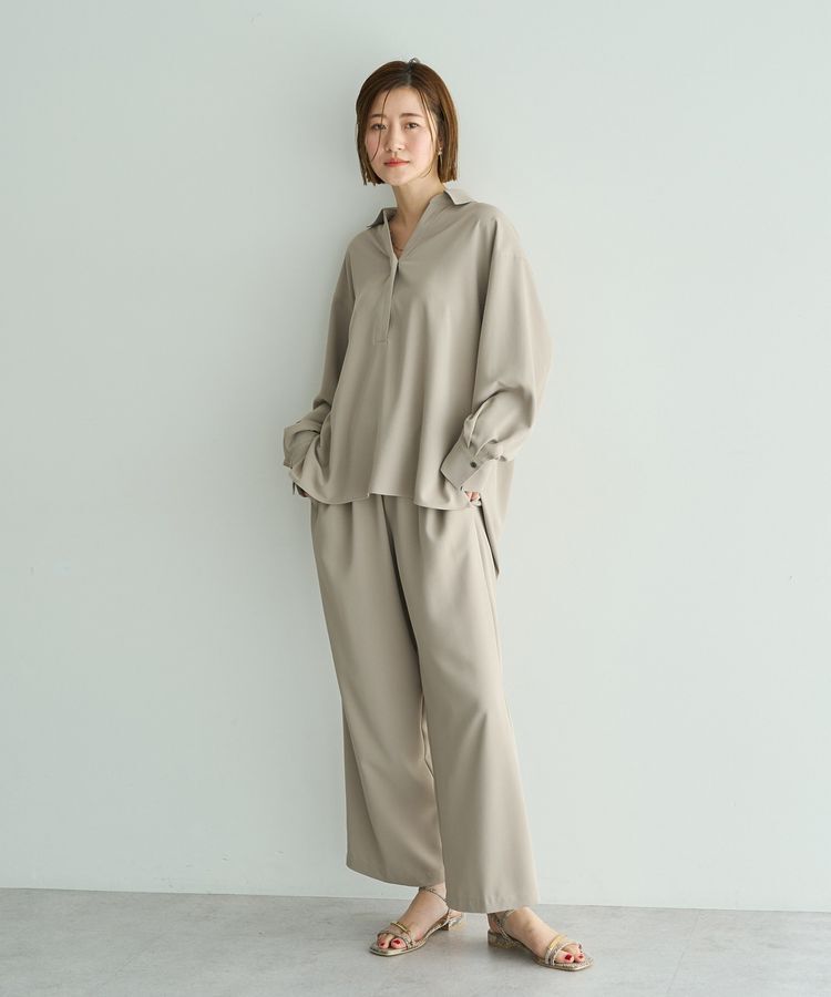 YECCA VECCA「【2点SET】スキッパーデザインセットアップ」|オールインワン|