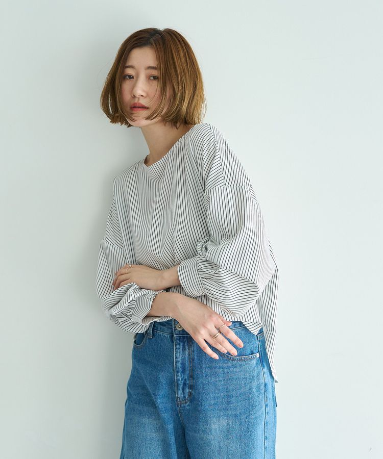 YECCA VECCA「2wayボリューム袖ブラウス」|シャツ・ブラウス|