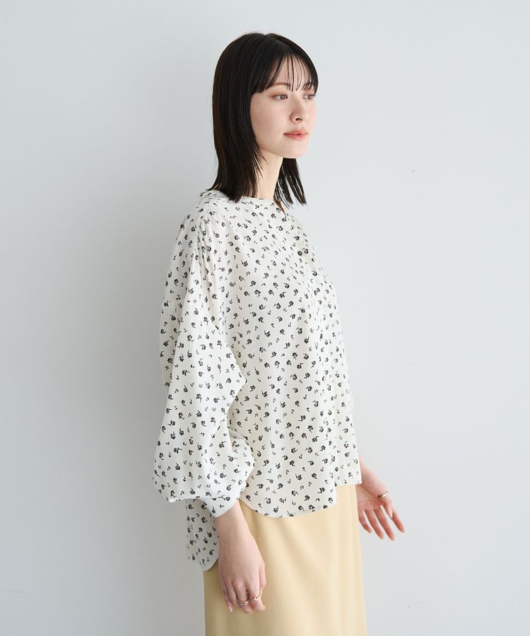YECCA VECCA「2wayボリューム袖花柄ブラウス」|シャツ・ブラウス|