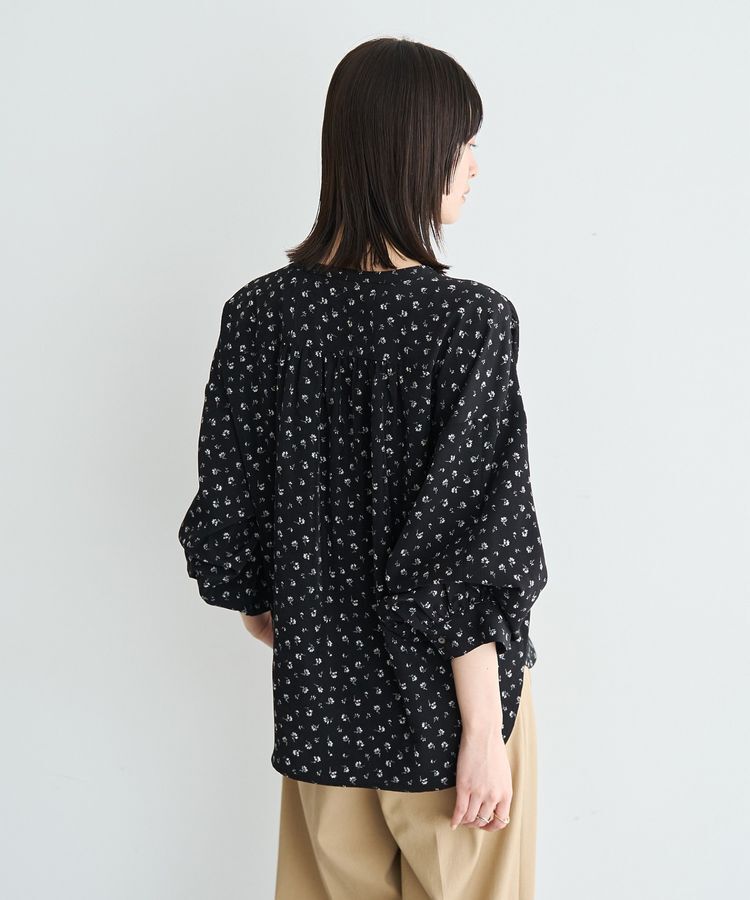 YECCA VECCA「2wayボリューム袖花柄ブラウス」|シャツ・ブラウス|