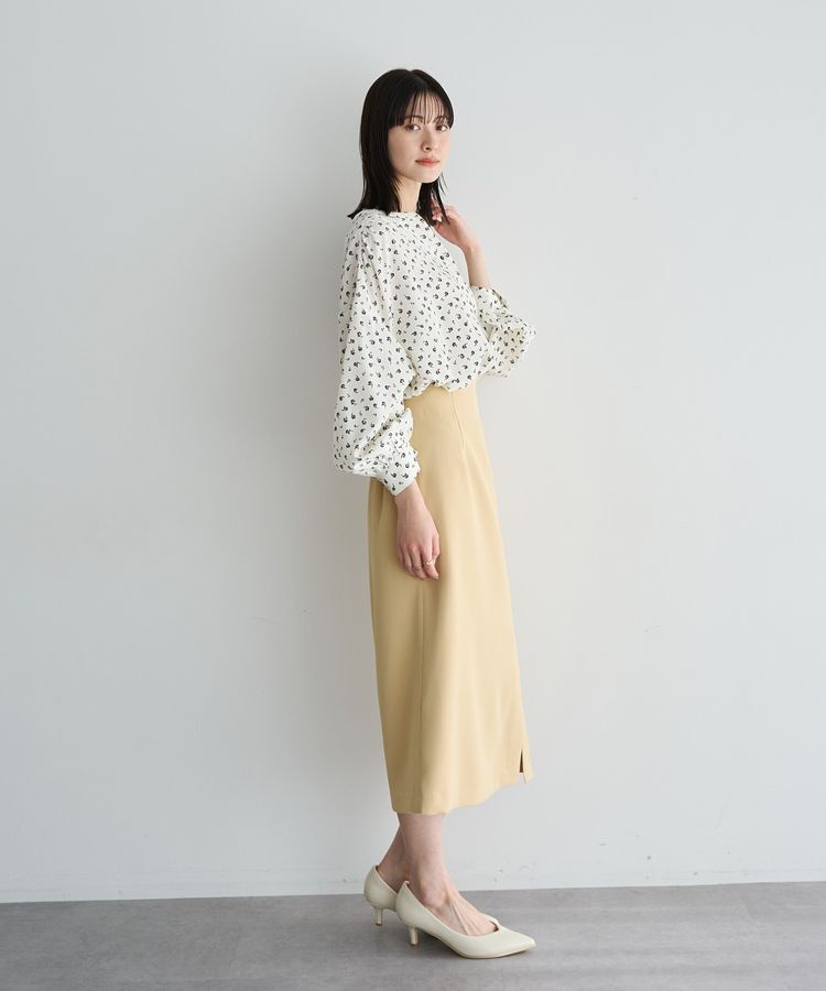 YECCA VECCA「2wayボリューム袖花柄ブラウス」|シャツ・ブラウス|