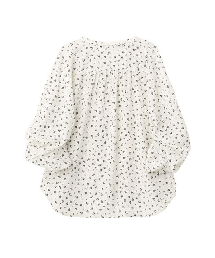 YECCA VECCA「2wayボリューム袖花柄ブラウス」|シャツ・ブラウス|