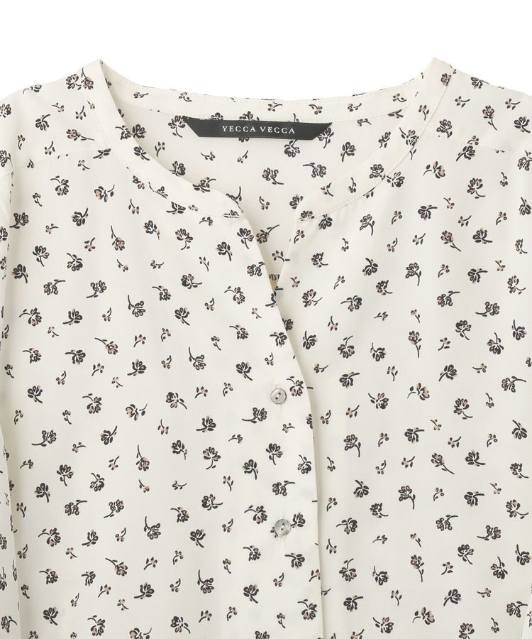 YECCA VECCA「2wayボリューム袖花柄ブラウス」|シャツ・ブラウス|