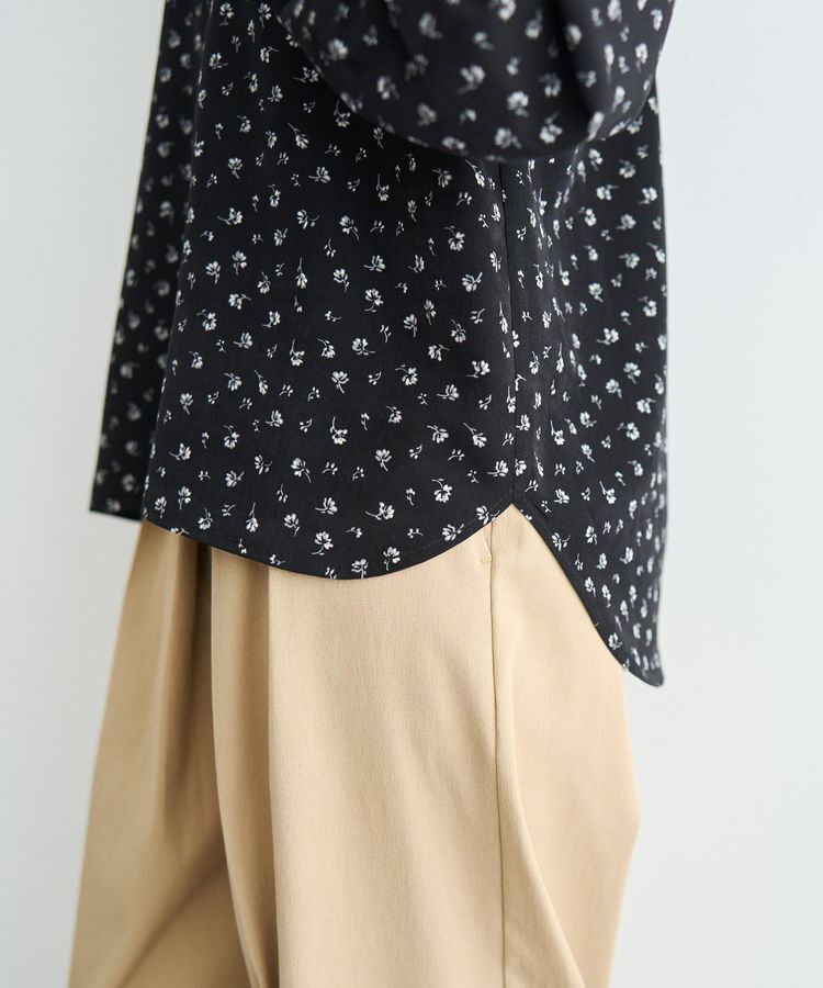 YECCA VECCA「2wayボリューム袖花柄ブラウス」|シャツ・ブラウス|