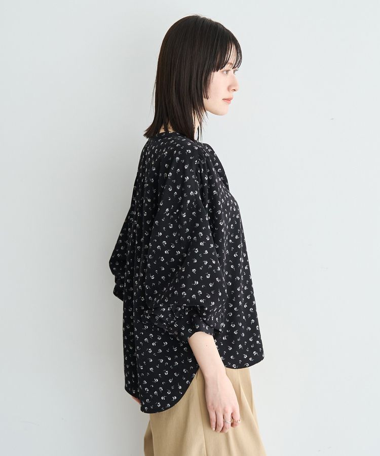 YECCA VECCA「2wayボリューム袖花柄ブラウス」|シャツ・ブラウス|