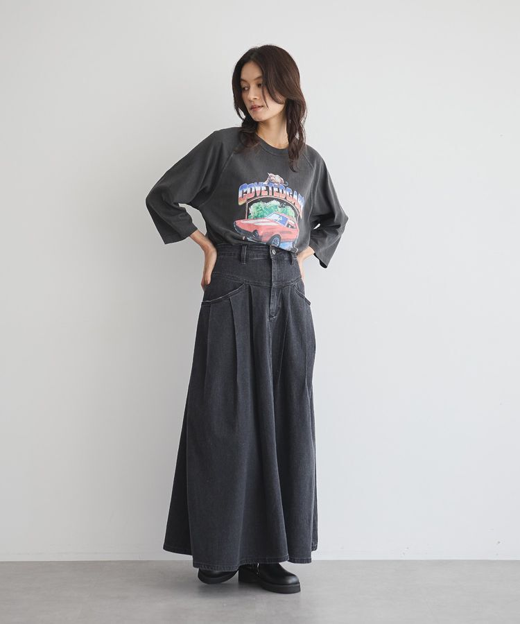 GARAGE OF GOOD CLOTHING「ボリュームタックデニムスカート」|スカート|