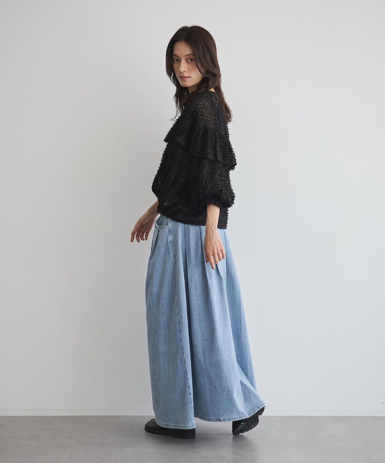 GARAGE OF GOOD CLOTHING「ボリュームタックデニムスカート」|スカート|