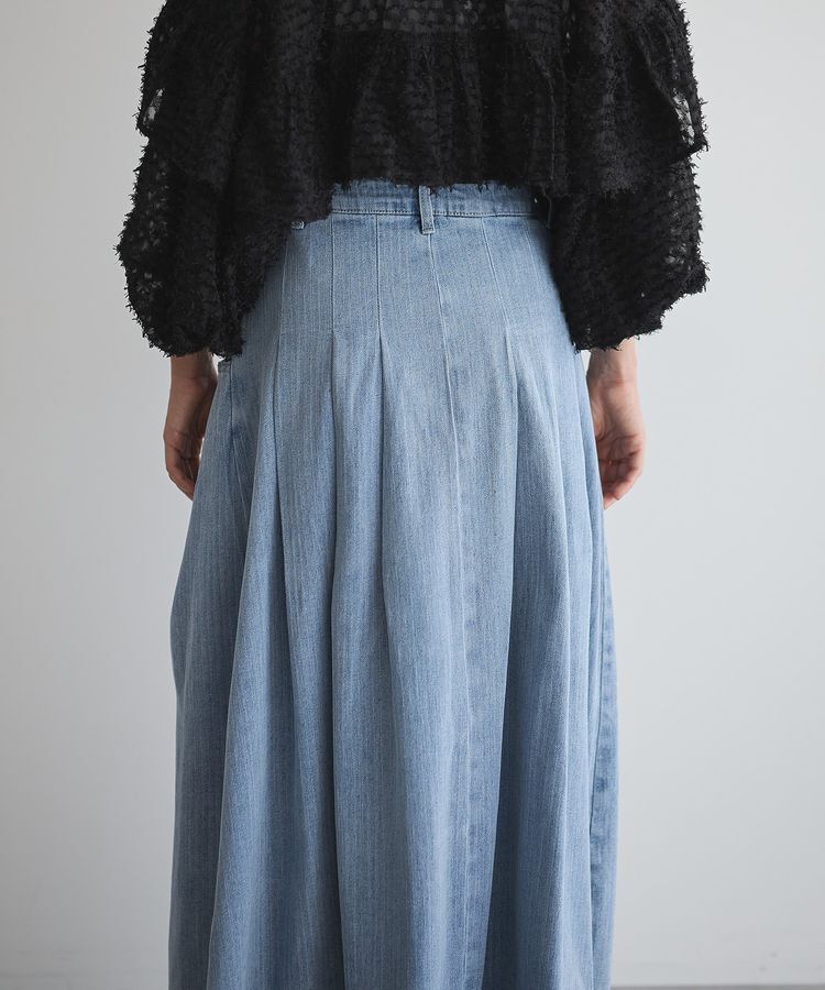 GARAGE OF GOOD CLOTHING「ボリュームタックデニムスカート」|スカート|