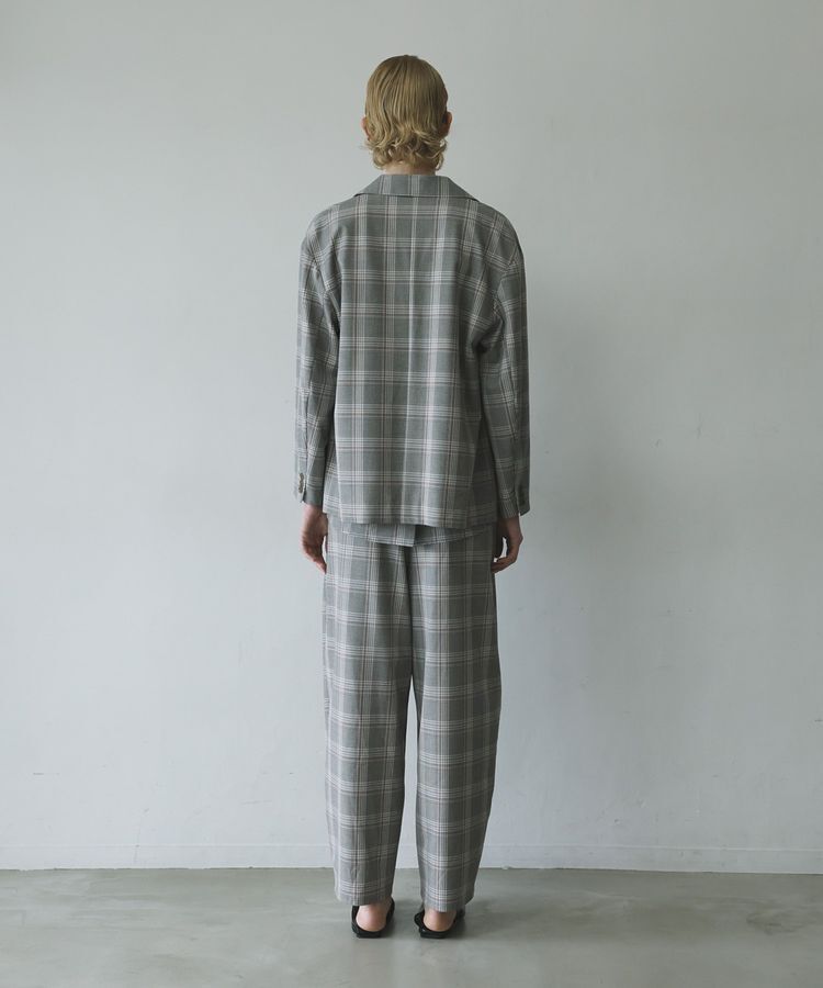 GARAGE OF GOOD CLOTHING「【日本製】チェックBOXタックテーパードパンツ」|その他|