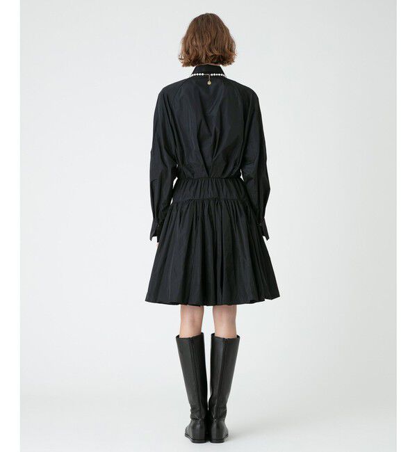 LOULOU WILLOUGHBY「【LOULOU WILLOUGHBY】タフタギャザーミニワンピース」|ワンピース|