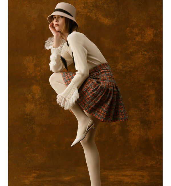 LOULOU WILLOUGHBY「【LOULOU WILLOUGHBY】BUCOLタックミニスカート」|スカート|