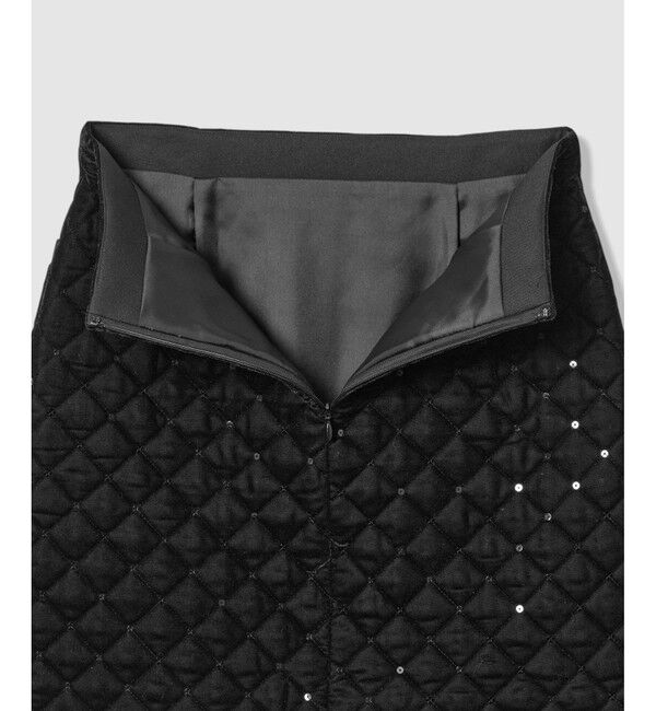 LOULOU WILLOUGHBY「【LOULOU WILLOUGHBY】ベロアキルティングミニスカート」|スカート|