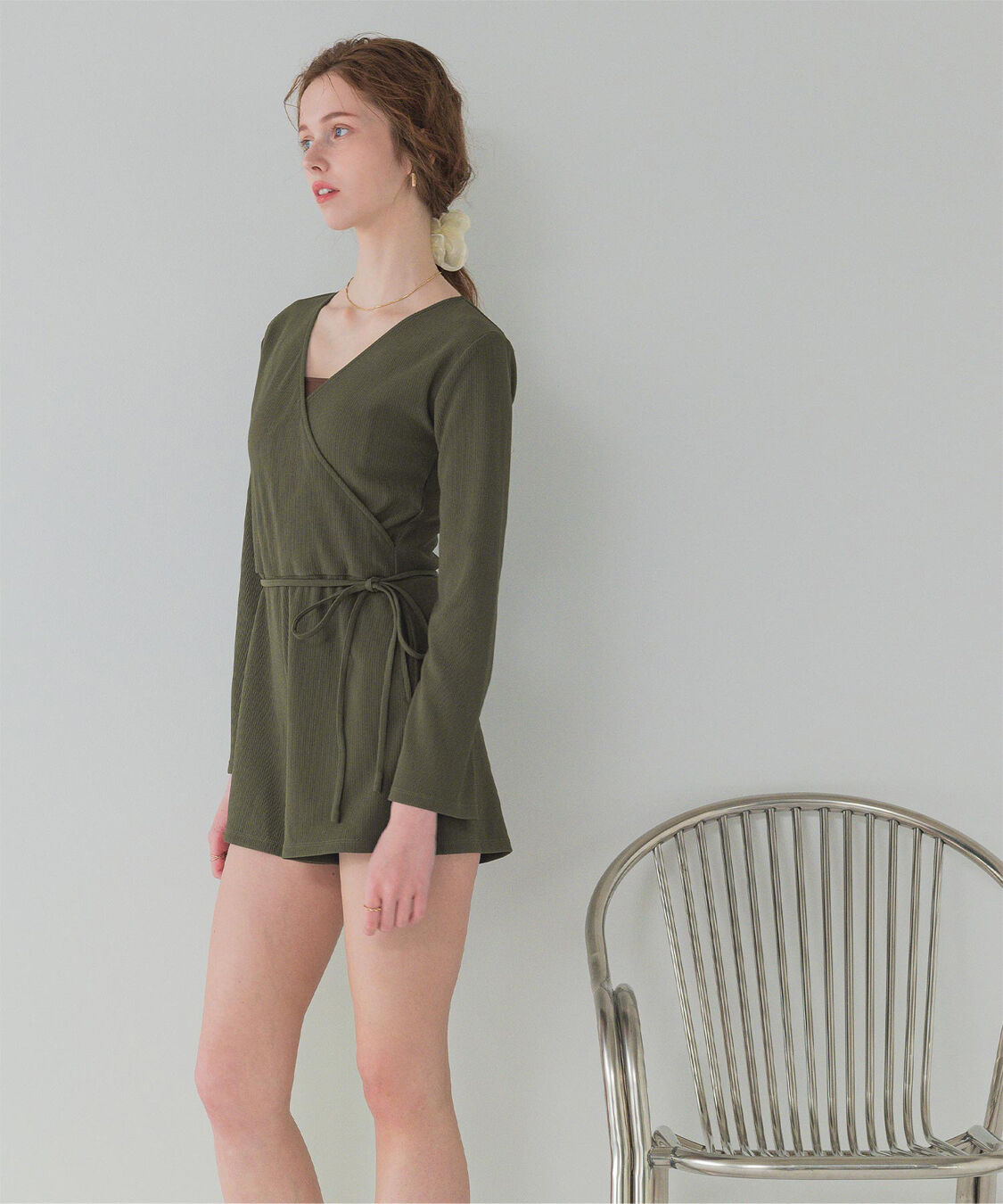 SEA DRESS「カシュクールオールインワン」|コンビネゾン|