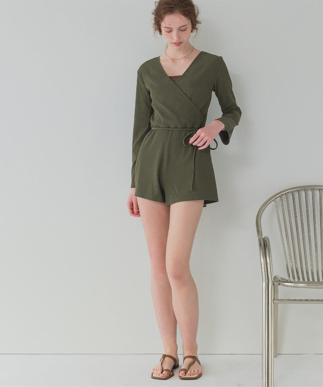 SEA DRESS「カシュクールオールインワン」|コンビネゾン|