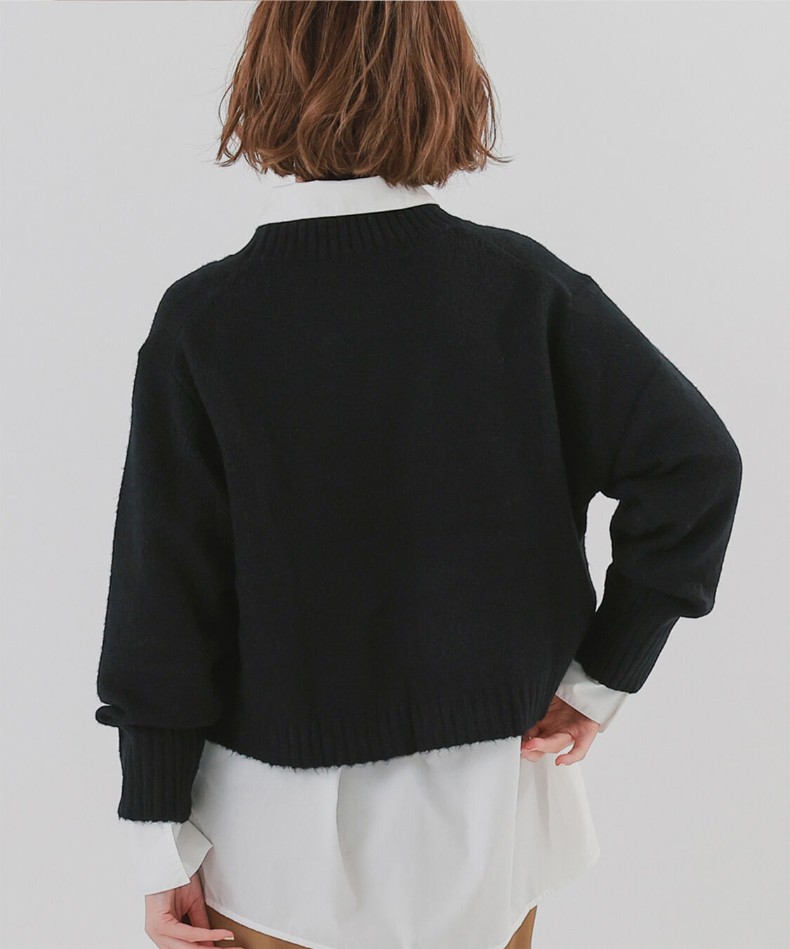 ur's「クルーネッククロップドオーバーサイズニット」|ニット・セーター|