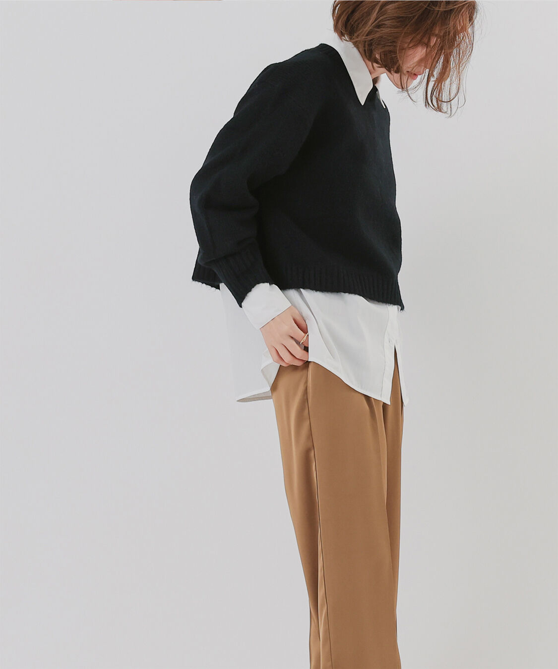 ur's「クルーネッククロップドオーバーサイズニット」|ニット・セーター|