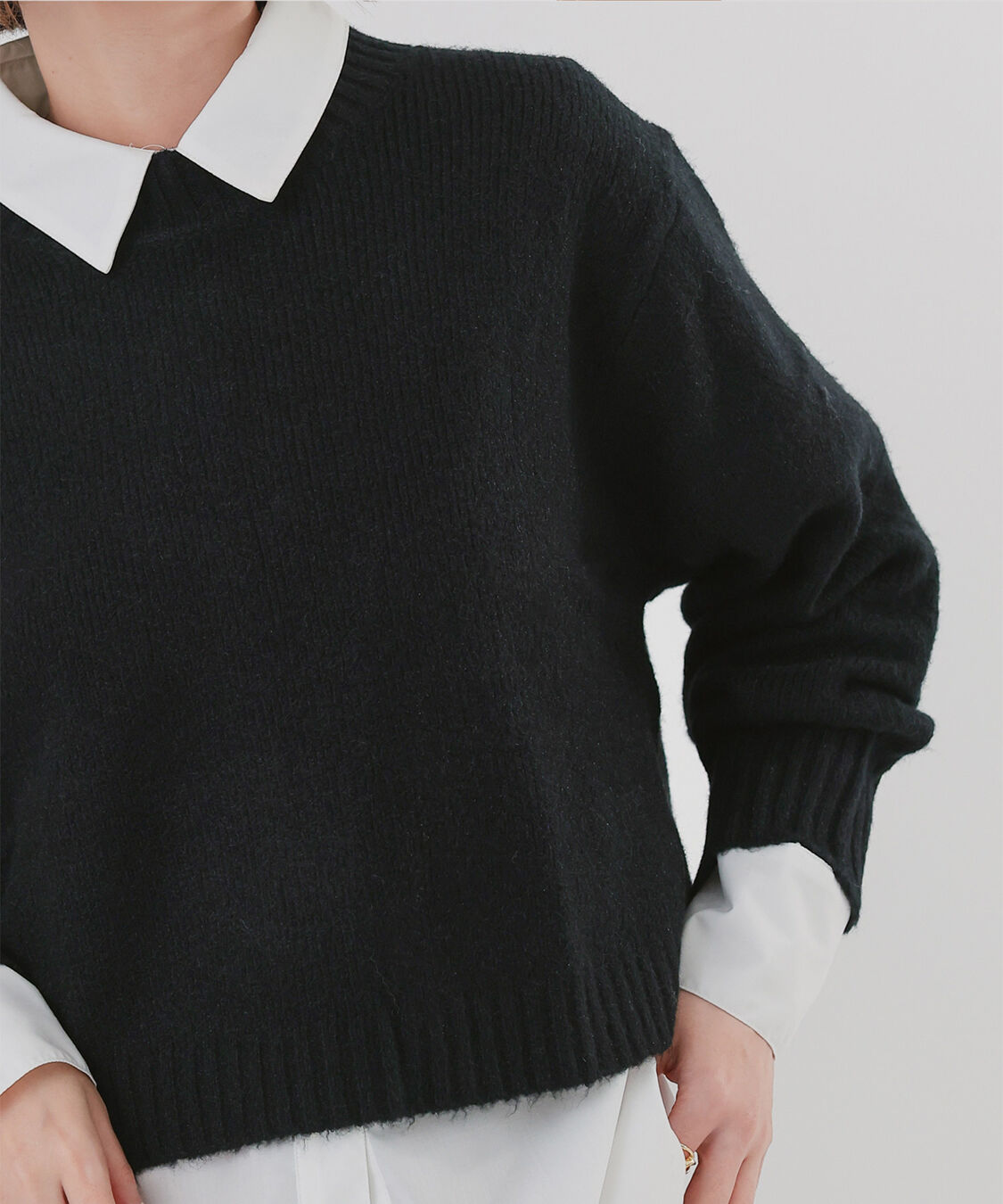 ur's「クルーネッククロップドオーバーサイズニット」|ニット・セーター|