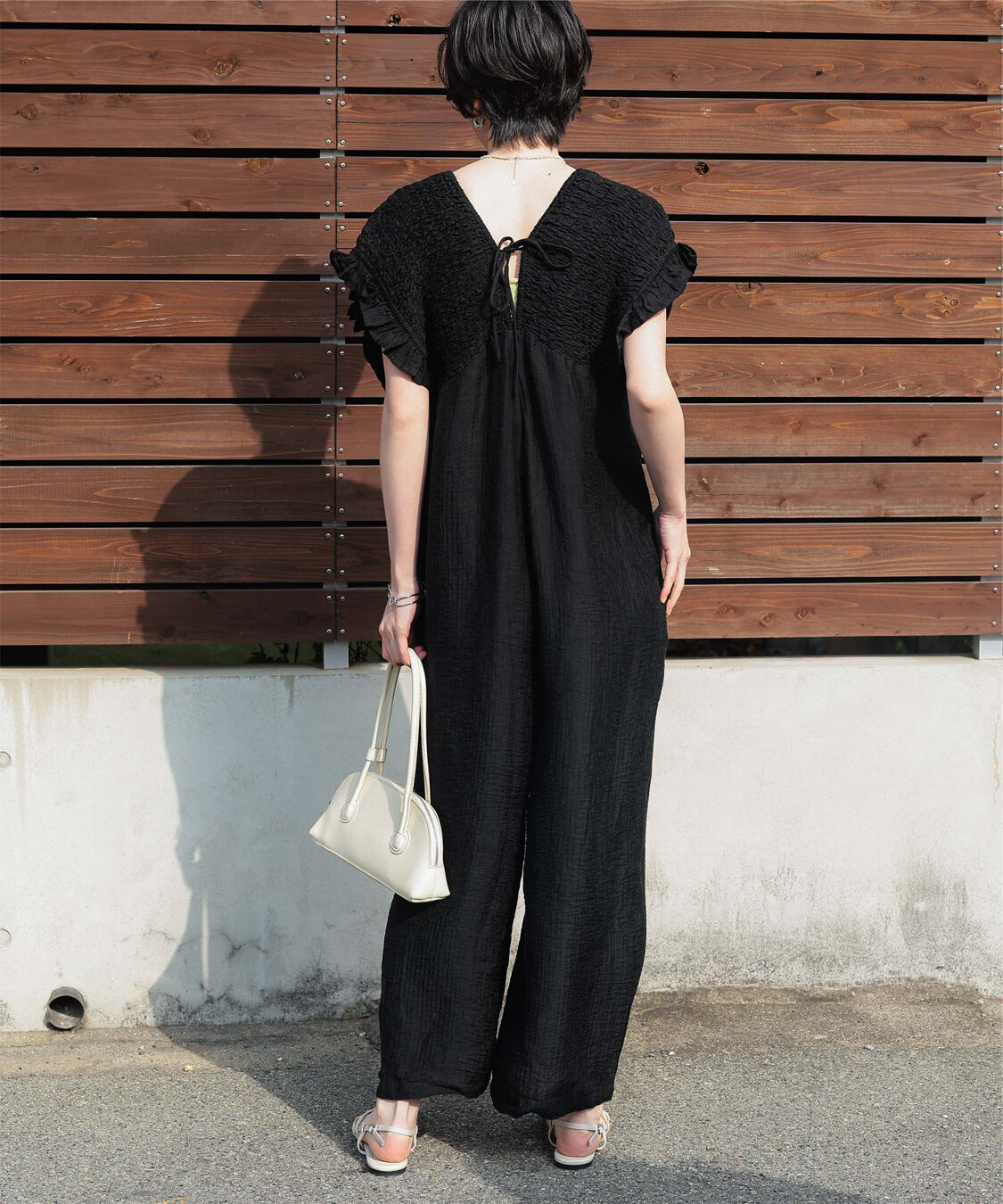 titivate「シャーリングフリルオールインワン」|オールインワン|