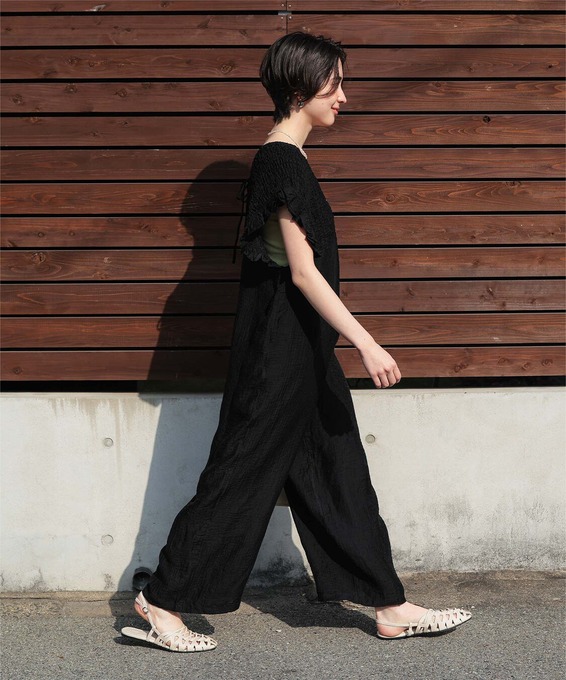 titivate「シャーリングフリルオールインワン」|オールインワン|