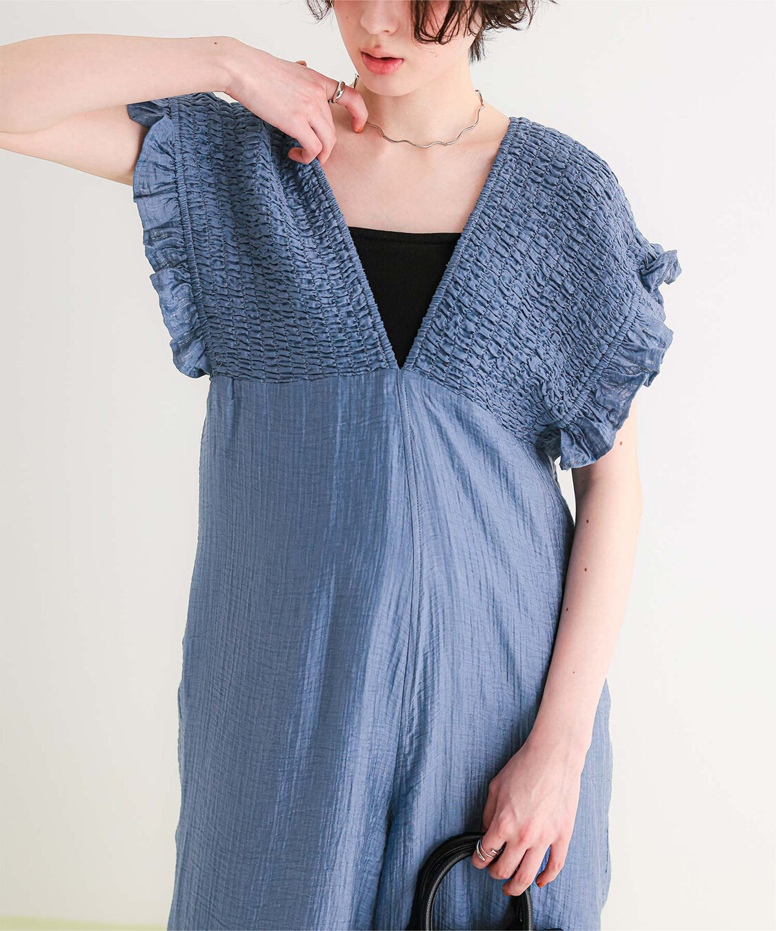 titivate「シャーリングフリルオールインワン」|オールインワン|