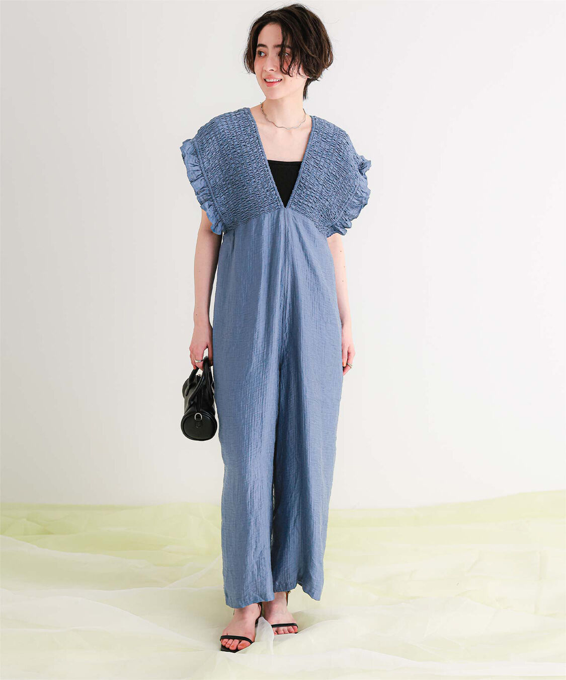 titivate「シャーリングフリルオールインワン」|オールインワン|