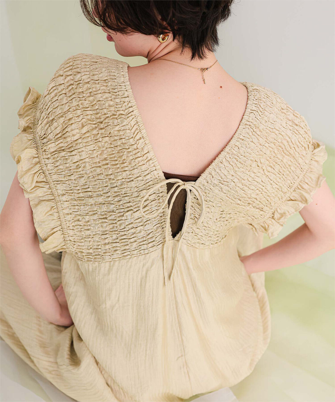 titivate「シャーリングフリルオールインワン」|オールインワン|