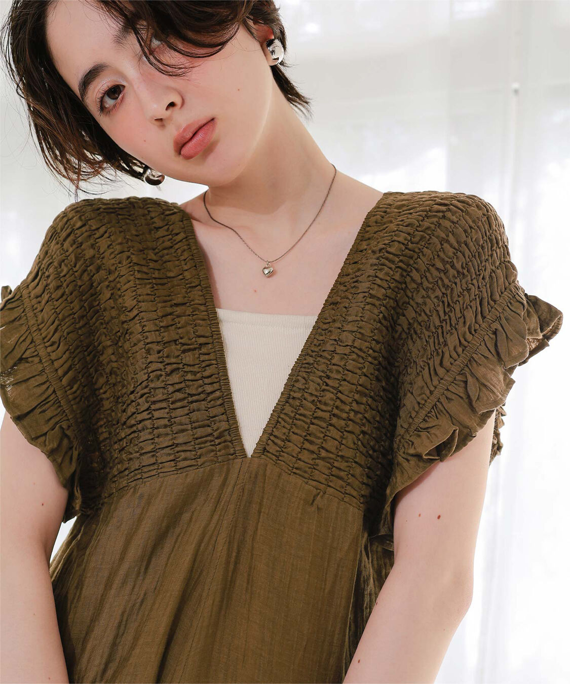 titivate「シャーリングフリルオールインワン」|オールインワン|