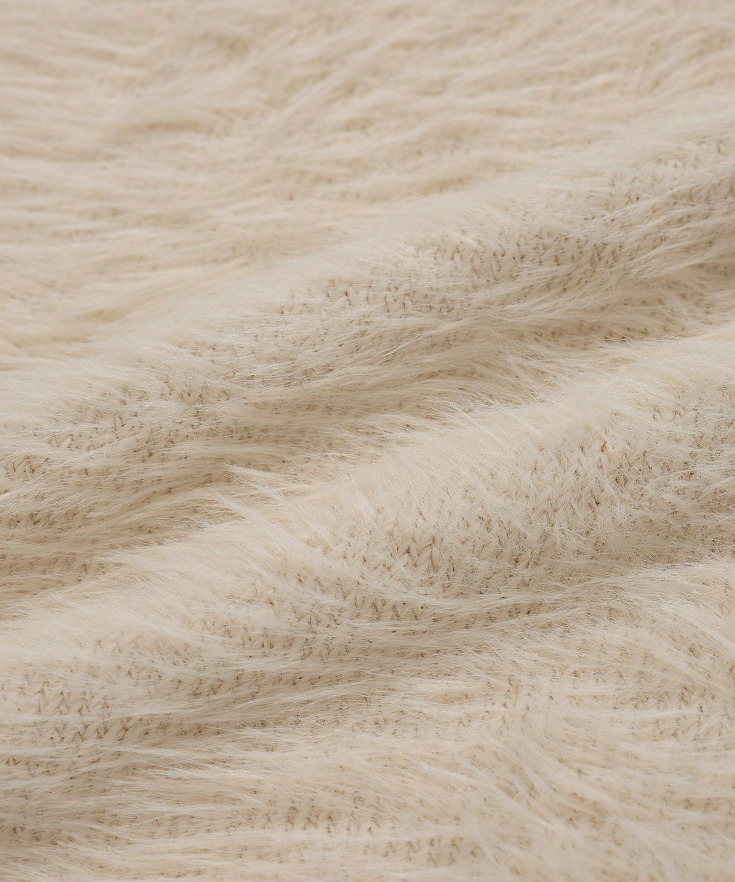 BABYLONE「ロングシャギーベスト」|ニット・セーター|