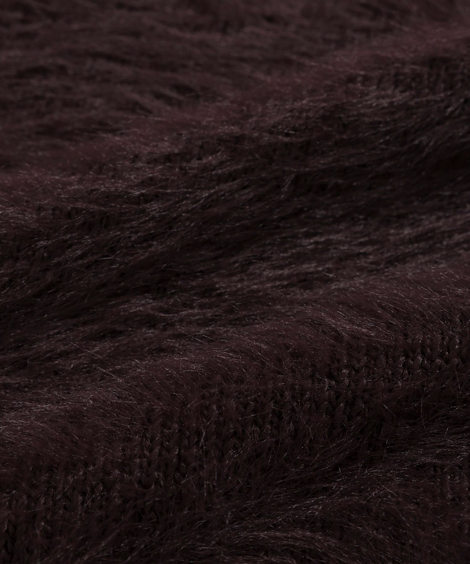 BABYLONE「ロングシャギーベスト」|ニット・セーター|