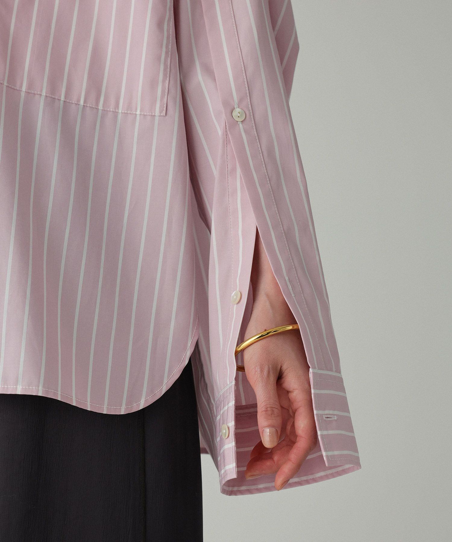 BABYLONE「バンドカラーデザインシャツ」|シャツ・ブラウス|