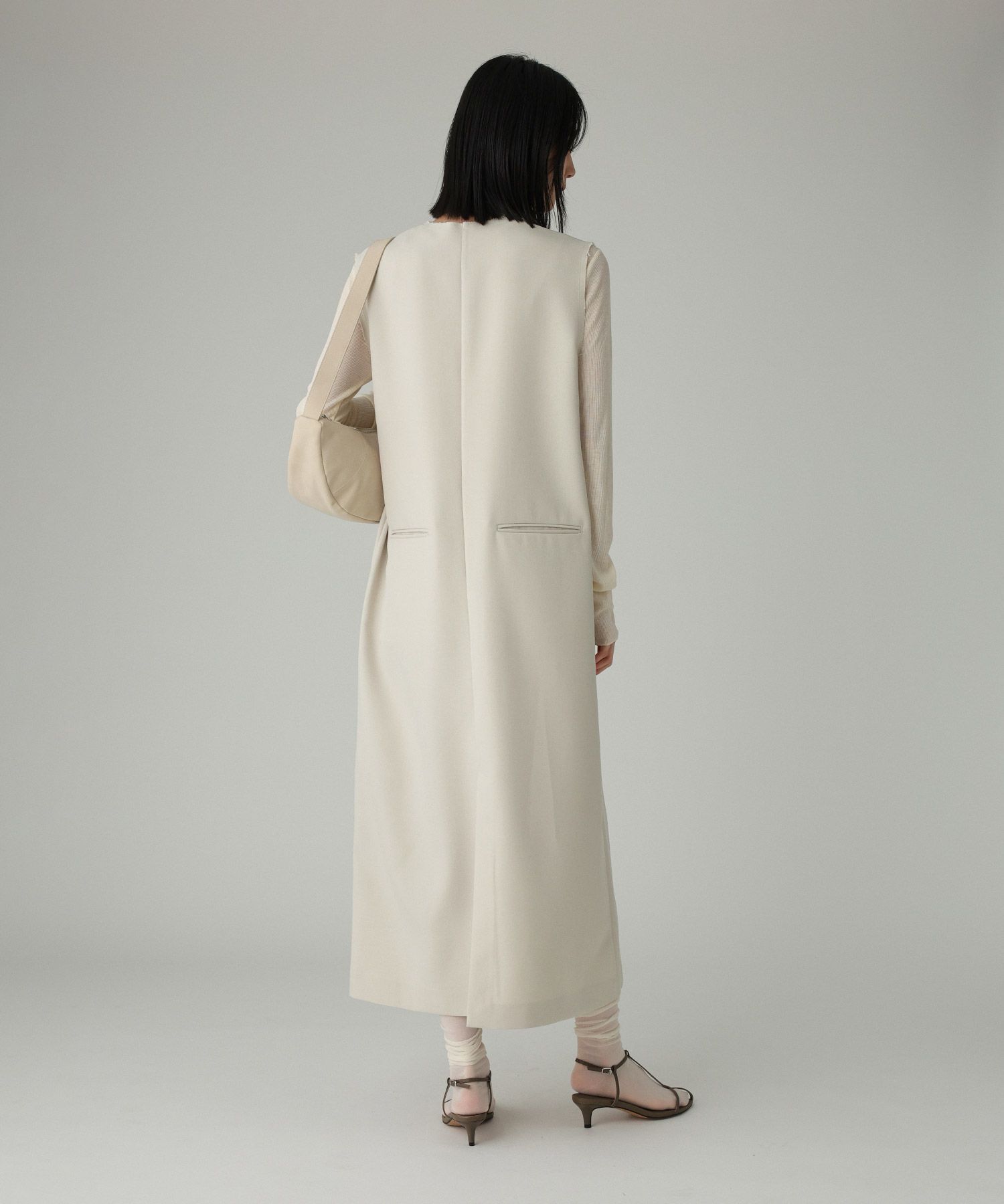 BABYLONE「ツイルVネックワンピース」|ワンピース|