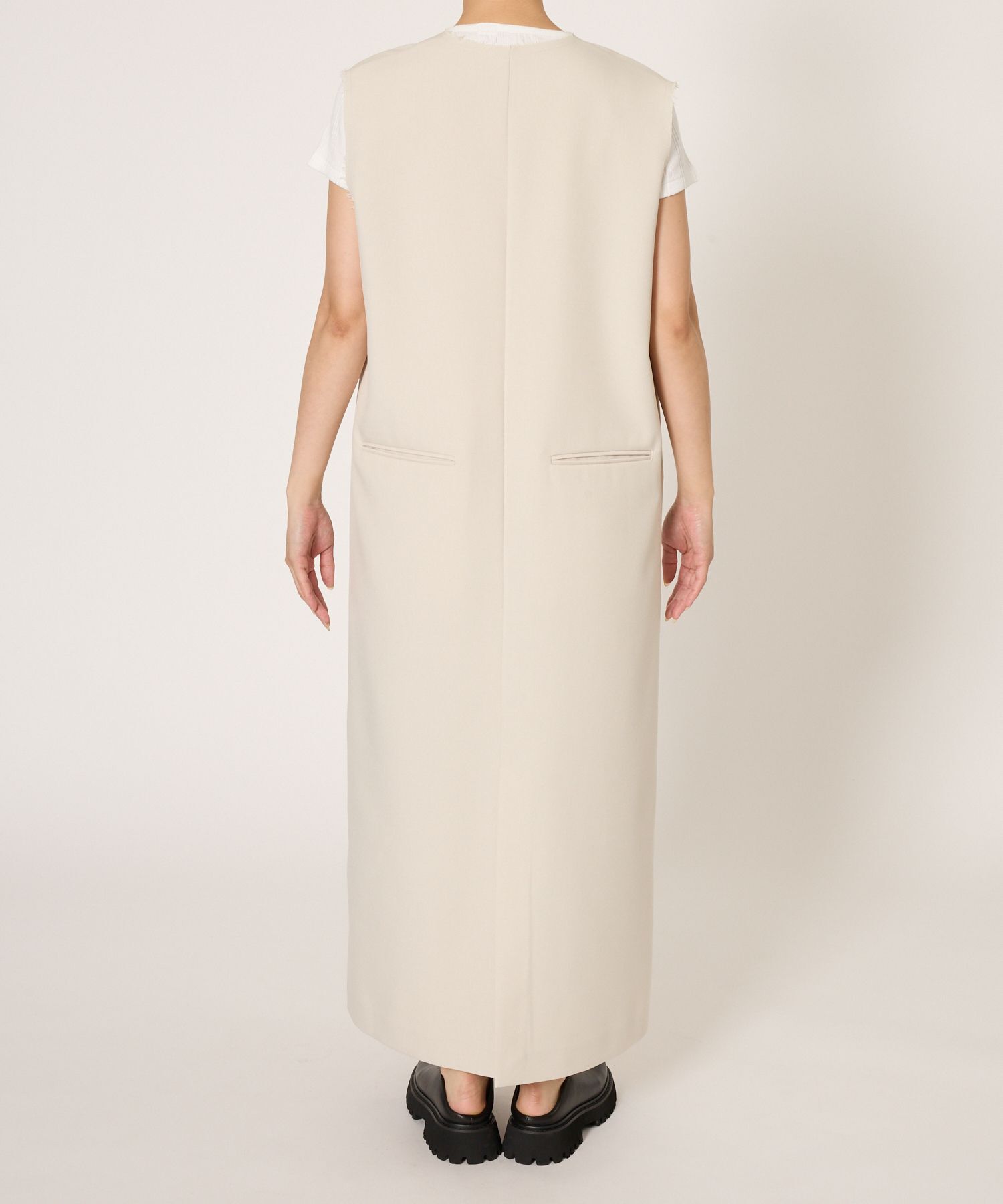 BABYLONE「ツイルVネックワンピース」|ワンピース|