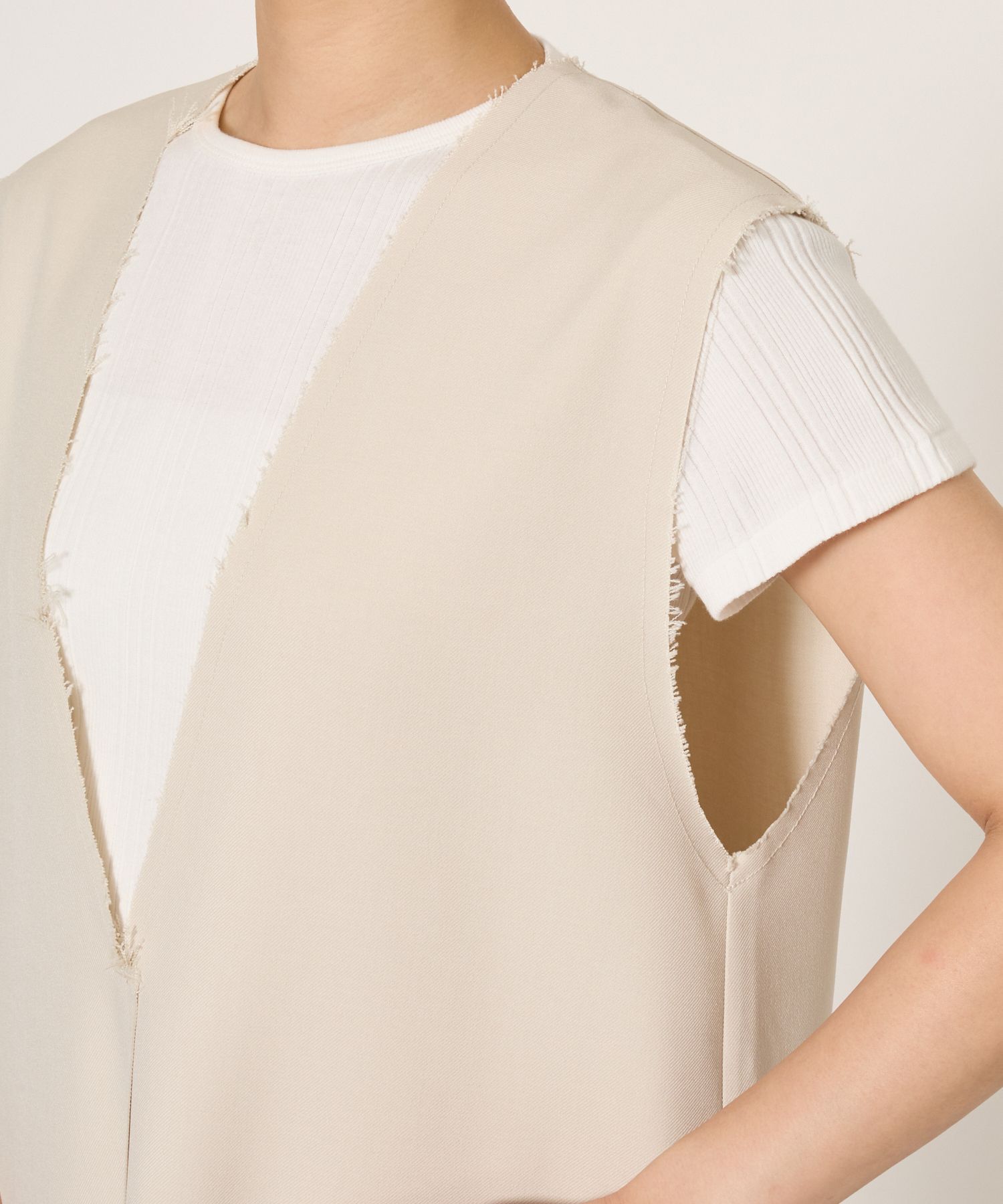 BABYLONE「ツイルVネックワンピース」|ワンピース|