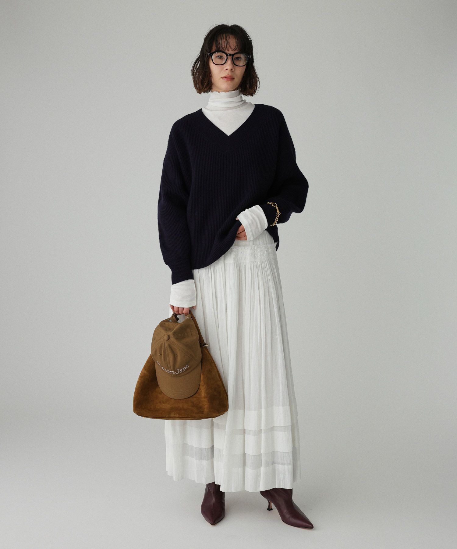 BABYLONE「シアーフライスタートルネックプルオーバー」|Tシャツ・カットソー|