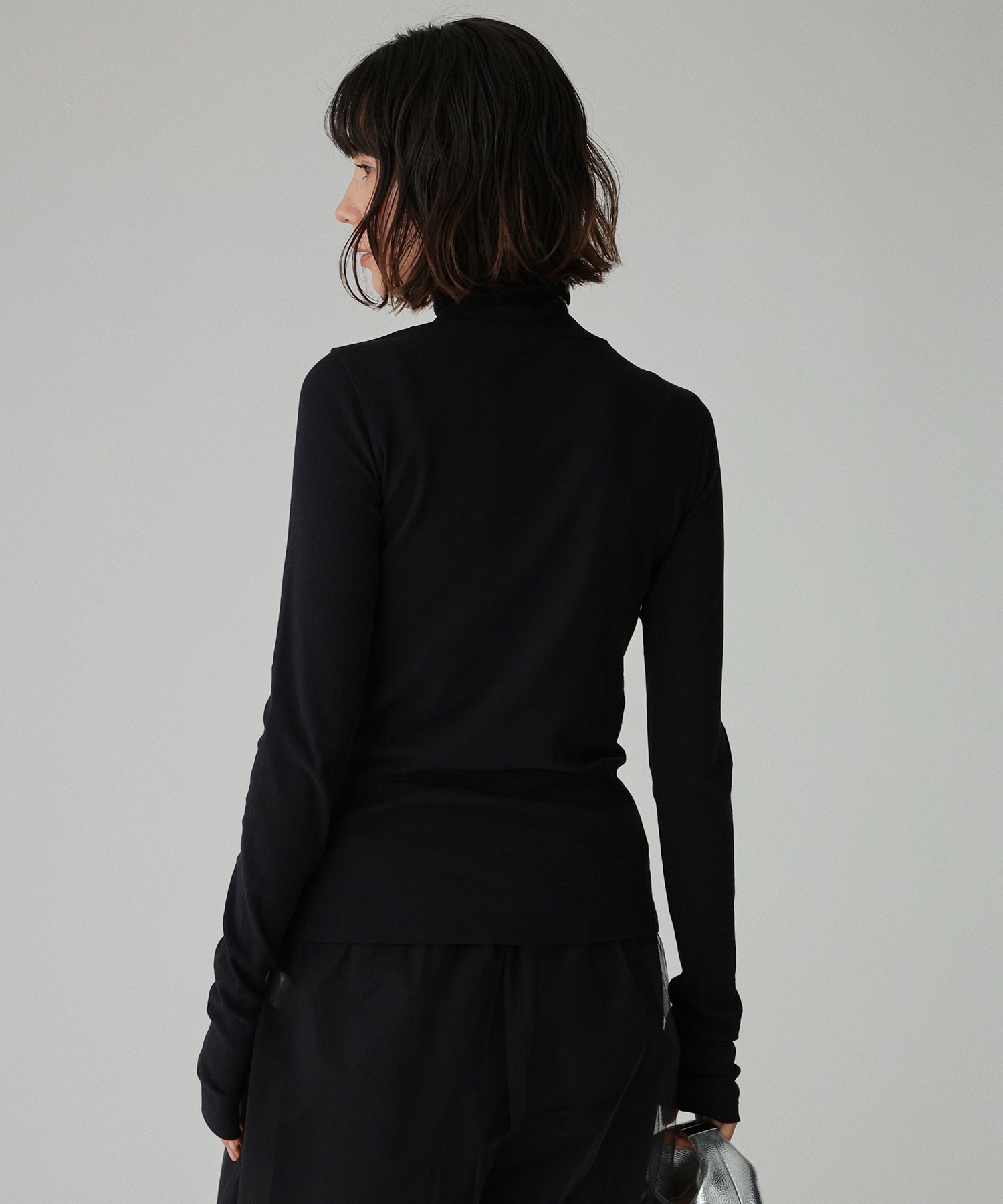 BABYLONE「シアーフライスタートルネックプルオーバー」|Tシャツ・カットソー|