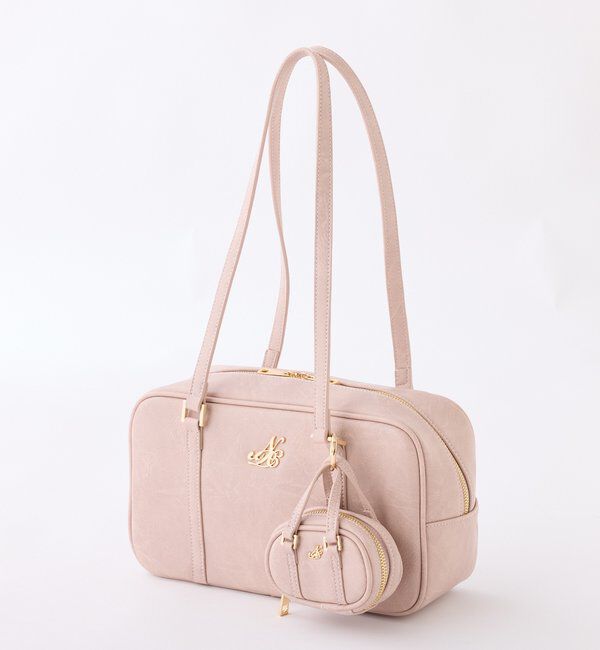  「チャーム付きスクエアボストン」|ショルダー・メッセンジャー|