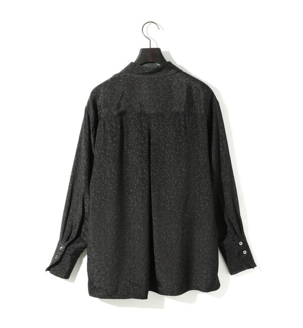 MIDIUMISOLID「MIDIUMISOLID for Ladies リラックスジャカードシャツ」|シャツ・ブラウス|